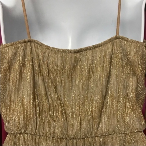 ❣️ Sale was 45$ down sizing ❣️ Gold surpliced dress- great holiday dress. - Picture 8 of 8